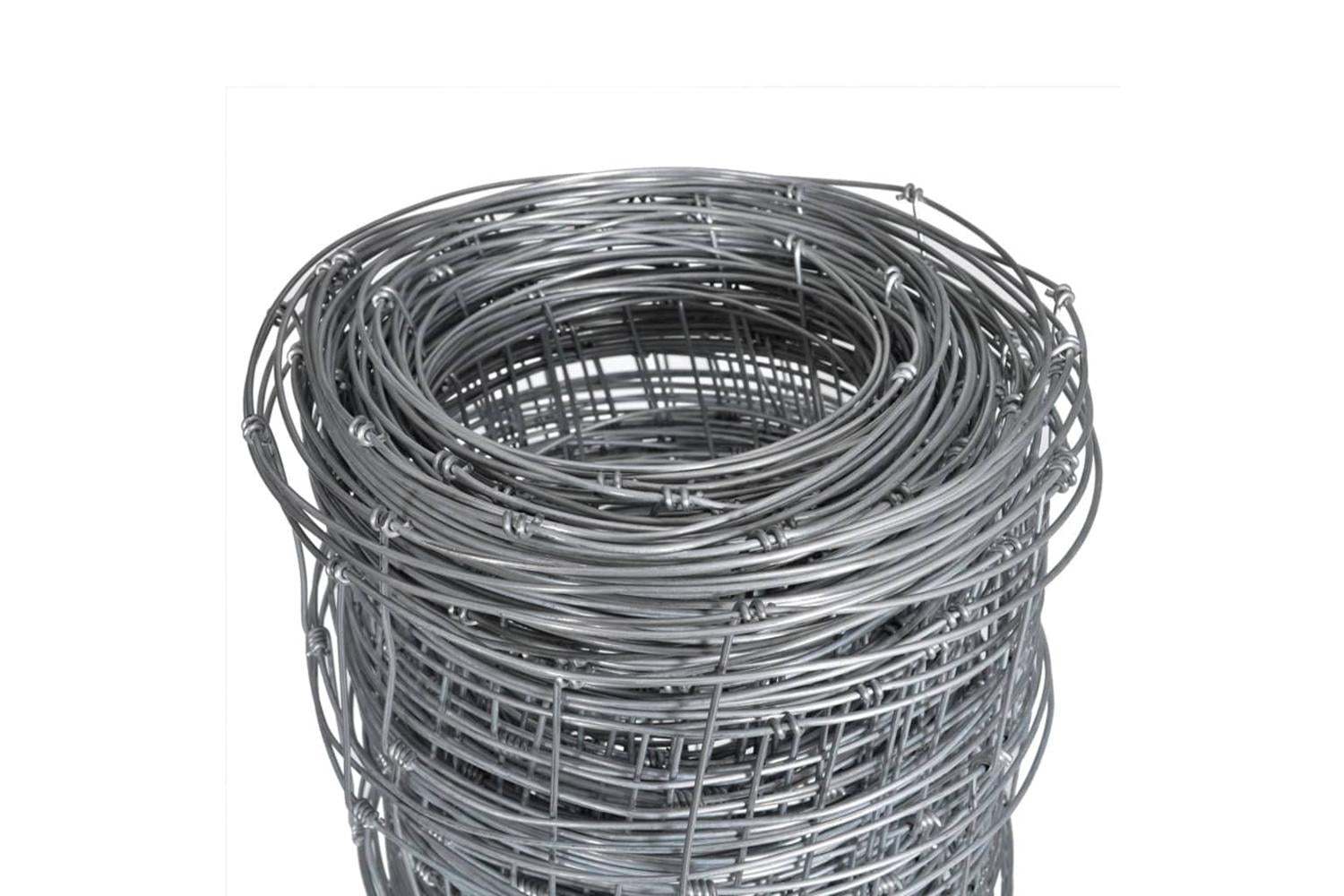 Vidaxl 149509 Garden Fence Galvanised Steel Silver 50x1.6 M-3