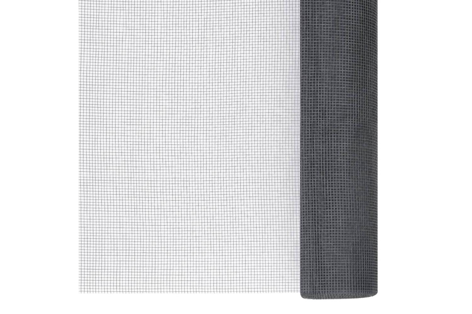 vidaXL 150866 Mesh Screen Fiberglass 60x1000cm Grey-2