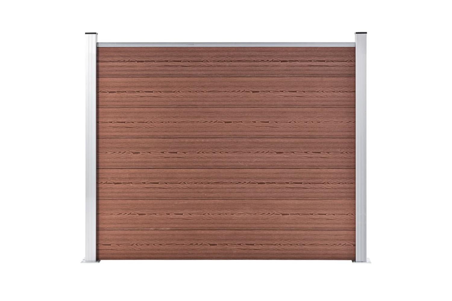 vidaXL 148980 Fence Panel Wpc 180x146cm Brown