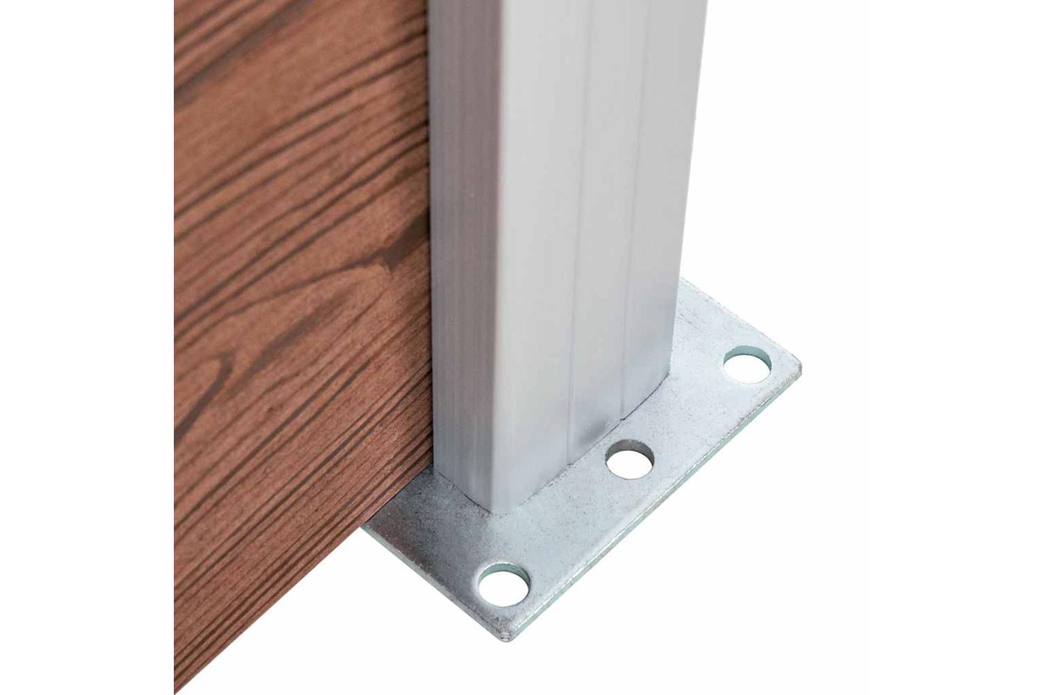 vidaXL 3070451 Fence Panel Set Wpc 353x146cm Brown-8