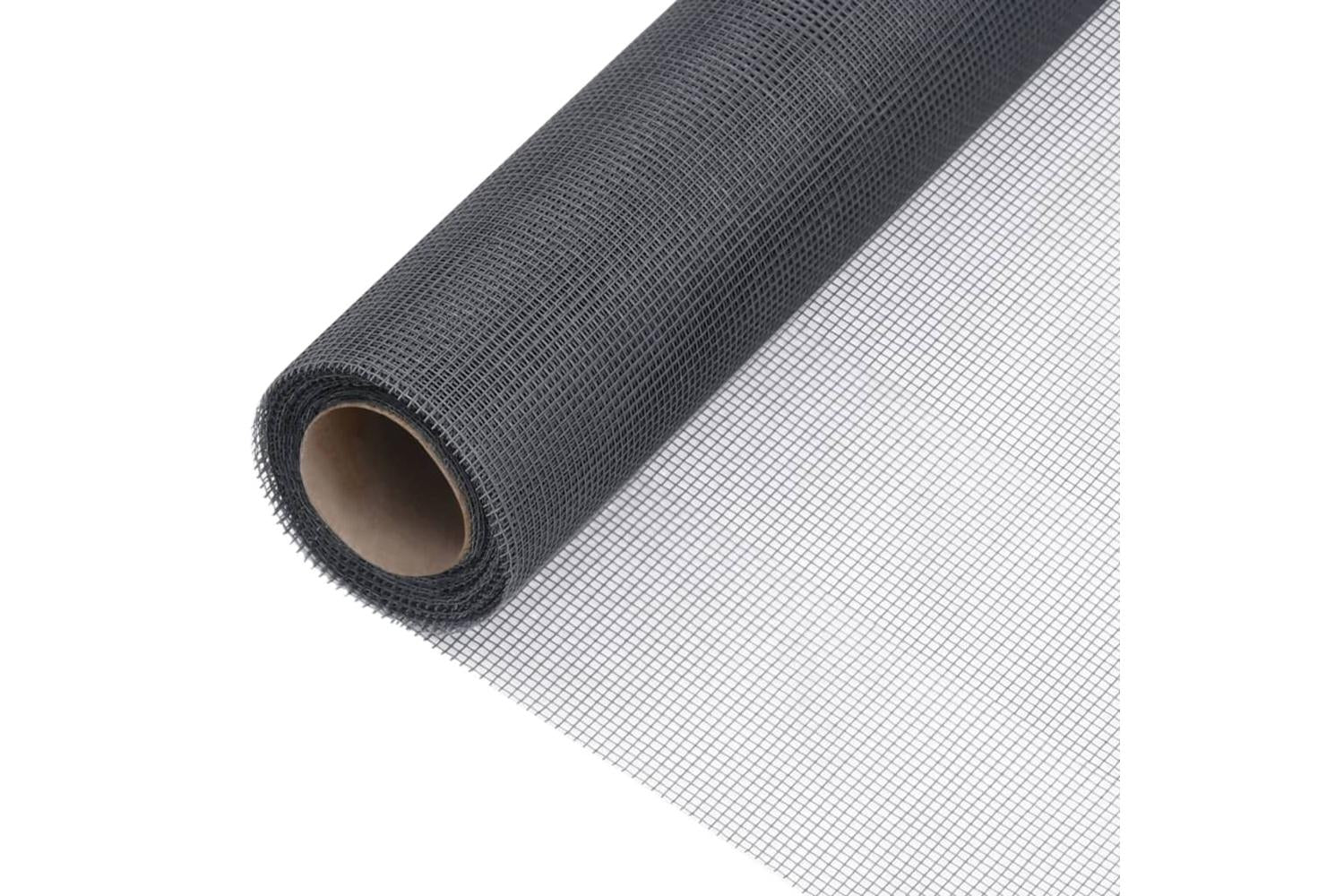 vidaXL 150867 Mesh Screen Fiberglass 60x2000cm Grey