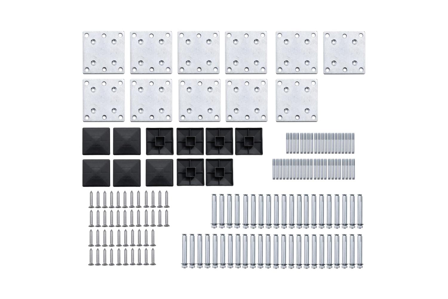 Vidaxl 3070445 Fence Panel Set Wpc 1657x-10