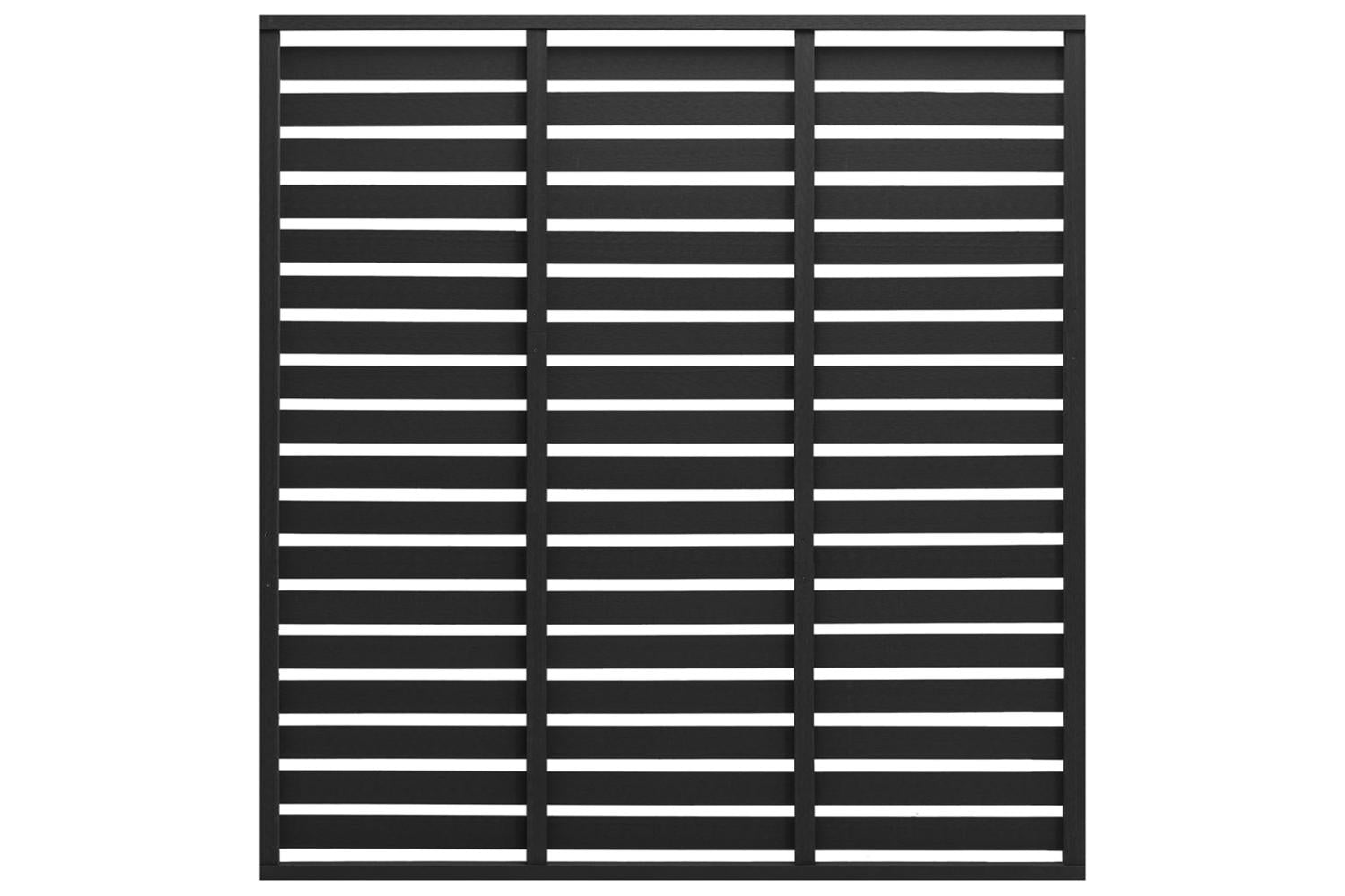 vidaXL 318111 Fence Panel Wpc 180x180cm Black
