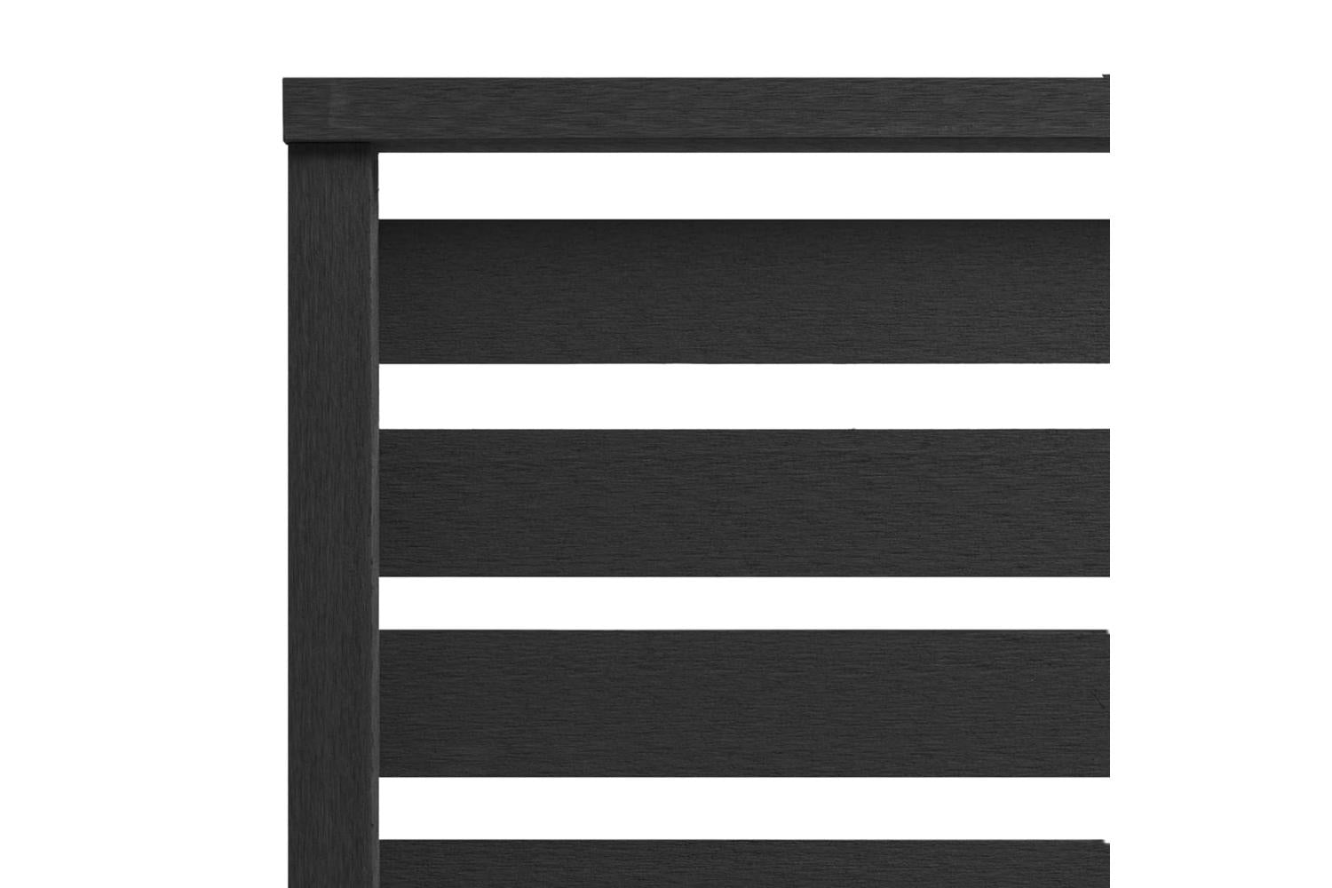vidaXL 318111 Fence Panel Wpc 180x180cm Black-3