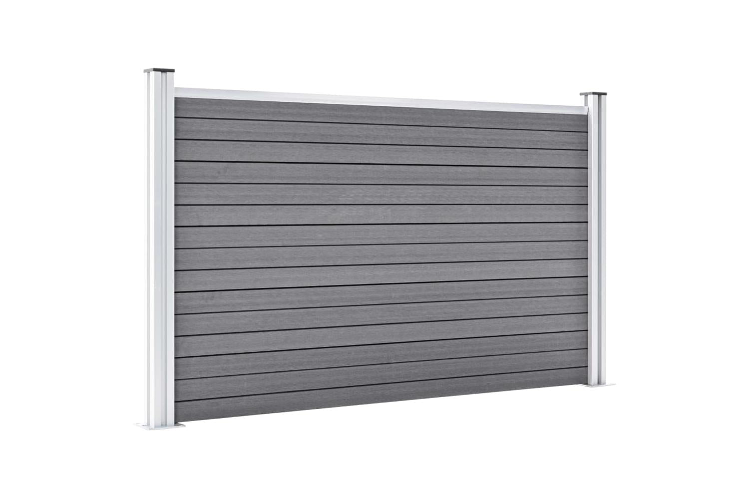 vidaXL 3053248 Garden Fence Wpc 526x106cm Grey-3