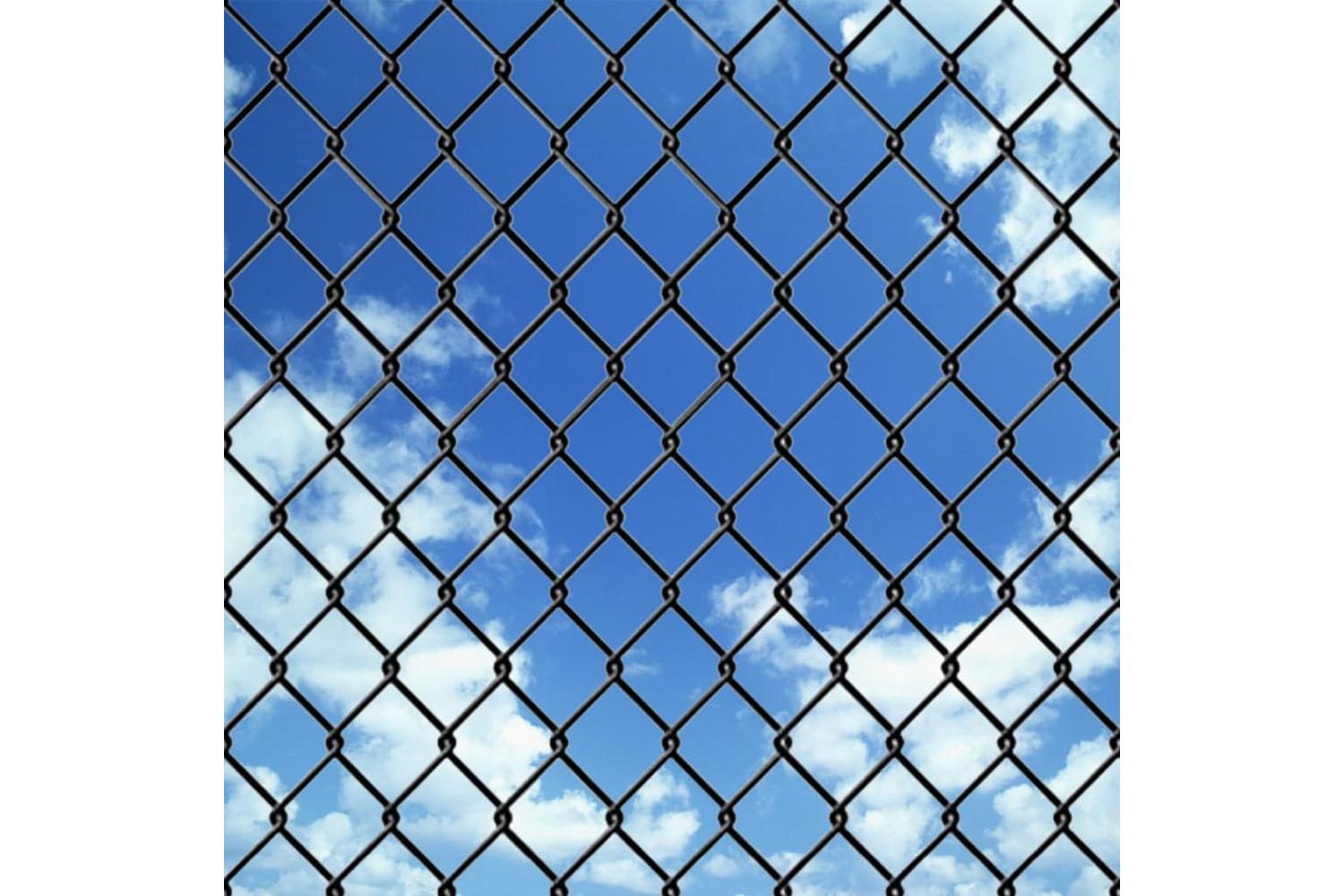 Vidaxl 142424 Chain Link Fence Steel 15x1 M Grey-3