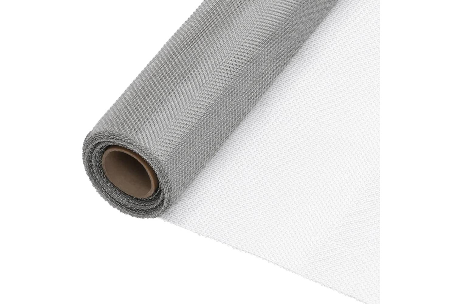 vidaXL 150897 Mesh Screen Stainless Steel 112x1000cm Silver