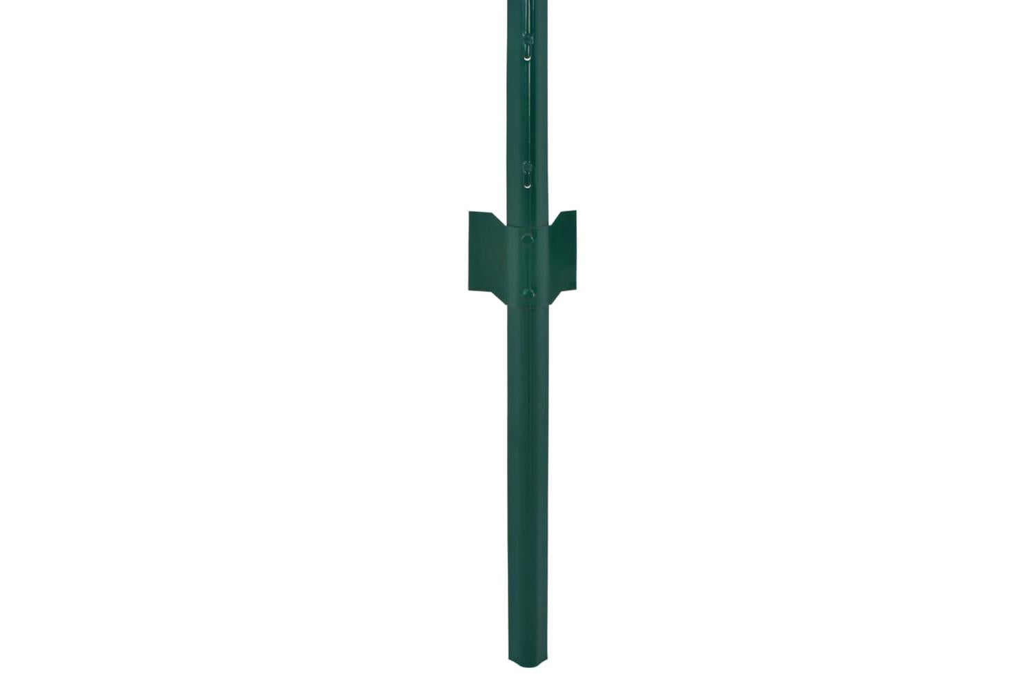 Vidaxl 144608 Wire Mesh Fence With Posts Steel 25x0.5 M Green-4