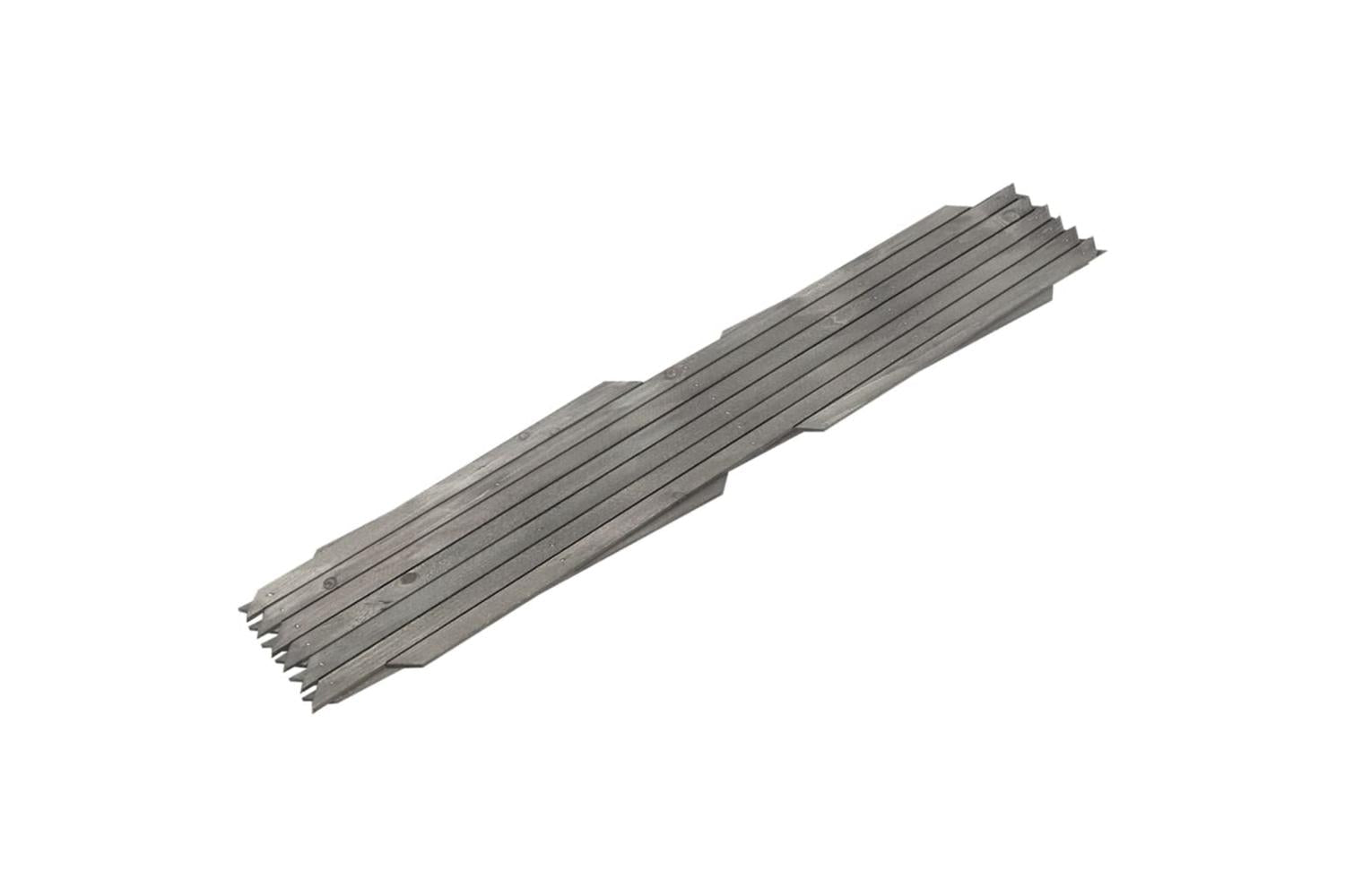 vidaXL 316424 Trellis Fences 5 Pcs Grey Solid Firwood 180x60cm-3