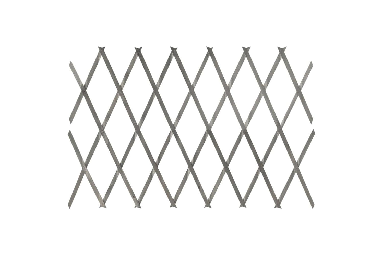 vidaXL 316424 Trellis Fences 5 Pcs Grey Solid Firwood 180x60cm-4