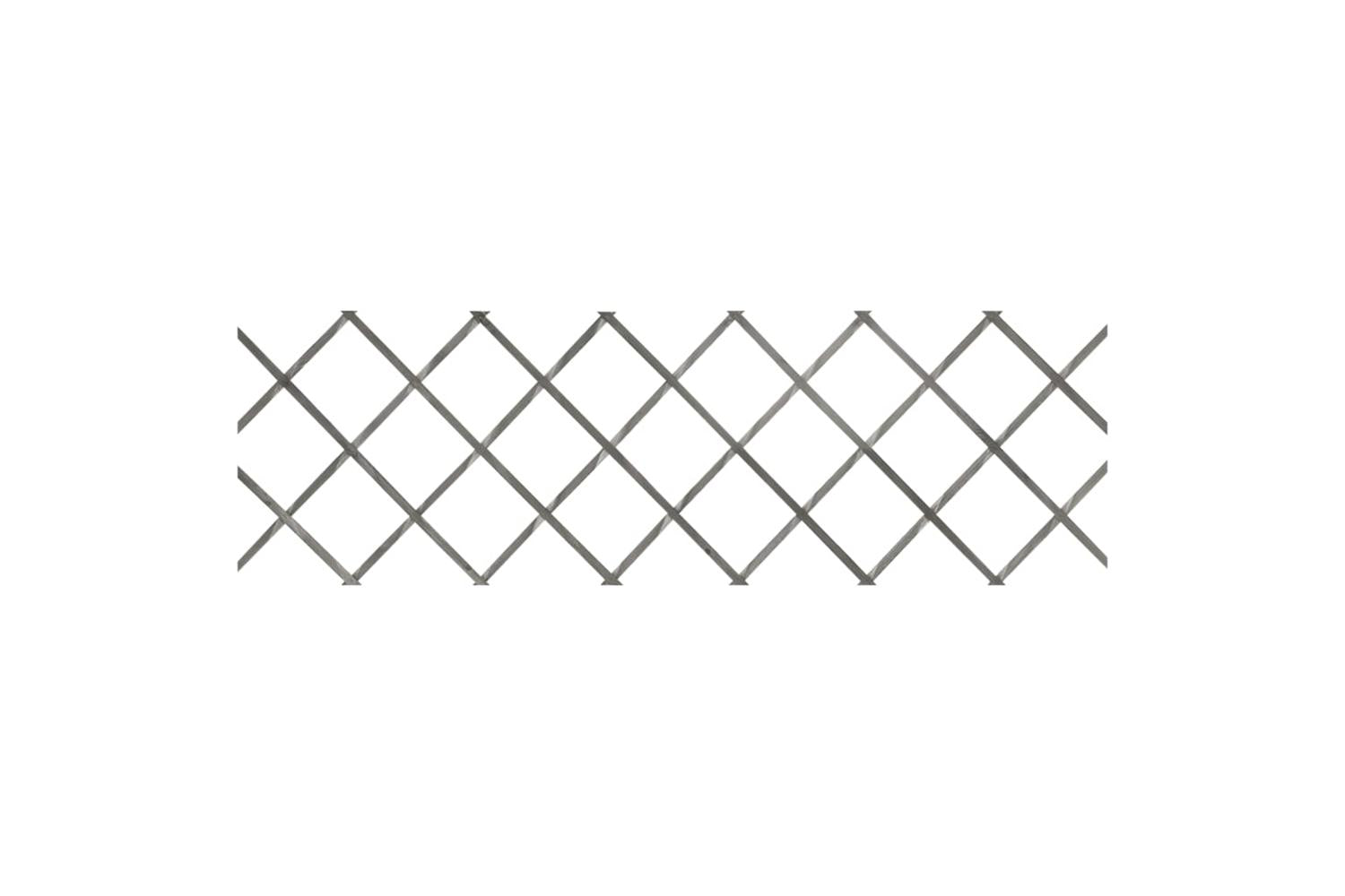 vidaXL 316424 Trellis Fences 5 Pcs Grey Solid Firwood 180x60cm-5