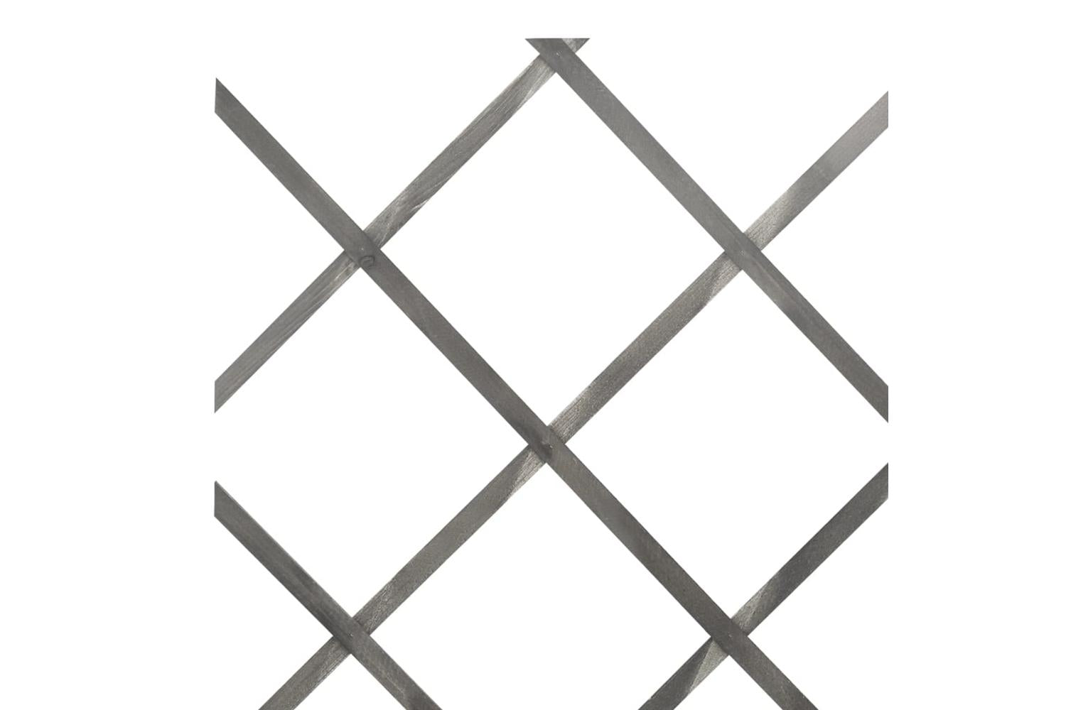 vidaXL 316424 Trellis Fences 5 Pcs Grey Solid Firwood 180x60cm-6