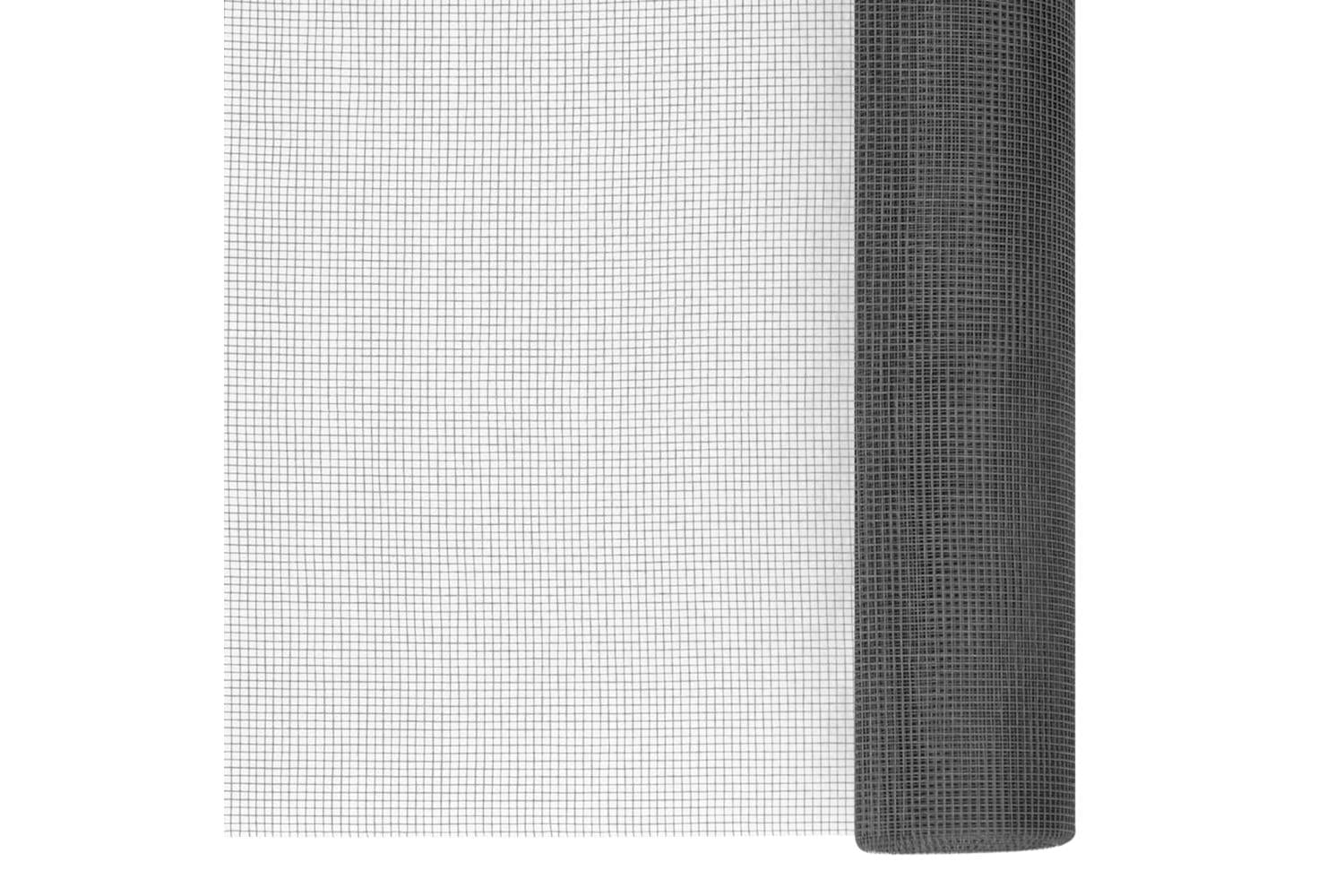 vidaXL 150861 Mesh Screen Fiberglass 100x2000cm Black-2