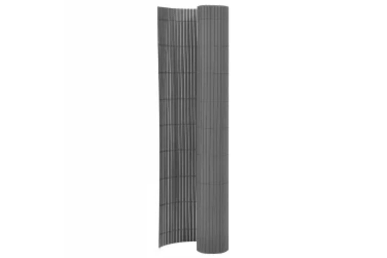 Vidaxl 317150 Double-sided Garden Fence 90x400 Cm Grey