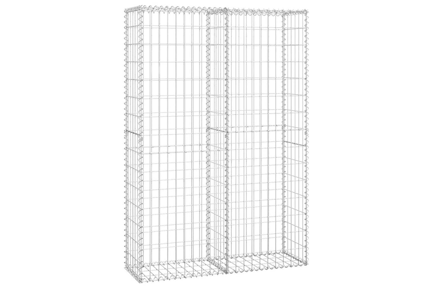 vidaXL 141042 Gabion Basket With Lids Galvanised Wire 150 X 100 X 30cm-2