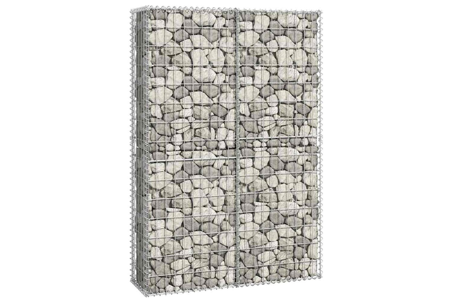 vidaXL 141042 Gabion Basket With Lids Galvanised Wire 150 X 100 X 30cm-4