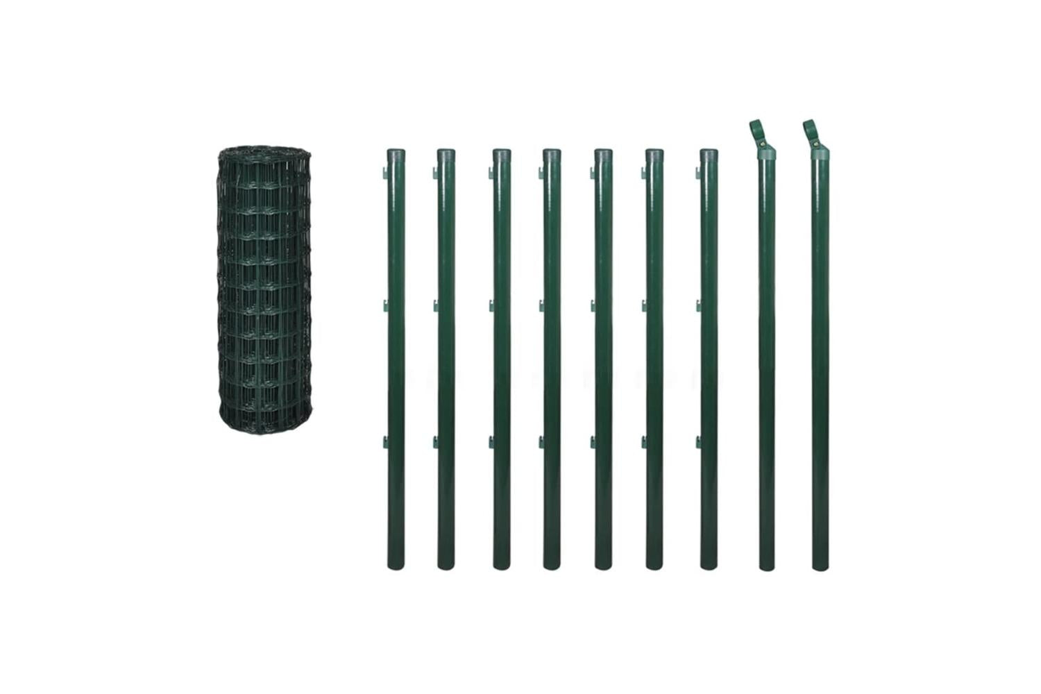 Vidaxl 140567 Euro Fence Steel 10x1.5 M Green-2
