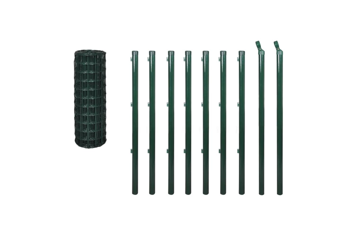 Vidaxl 140567 Euro Fence Steel 10x1.5 M Green-3