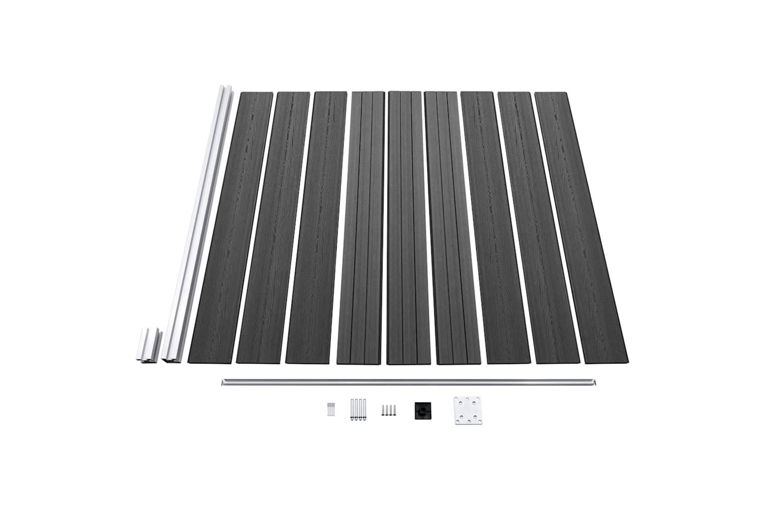 Vidaxl 3070443 Fence Panel Set Wpc 1311x-7