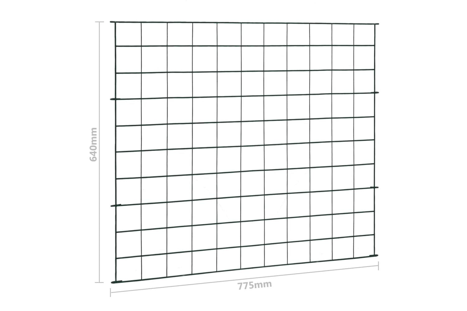 vidaXL 146102 Pond Fence Set 77.5x64cm Green-7