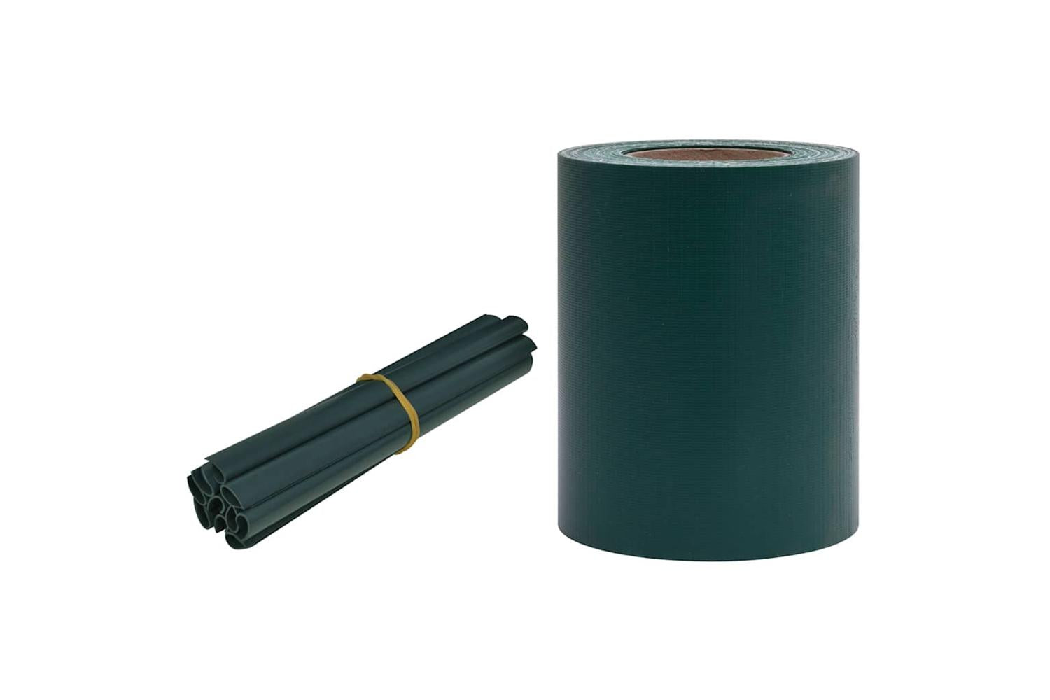 Vidaxl Garden Privacy Screen Pvc 35x0.19 M Matte Green