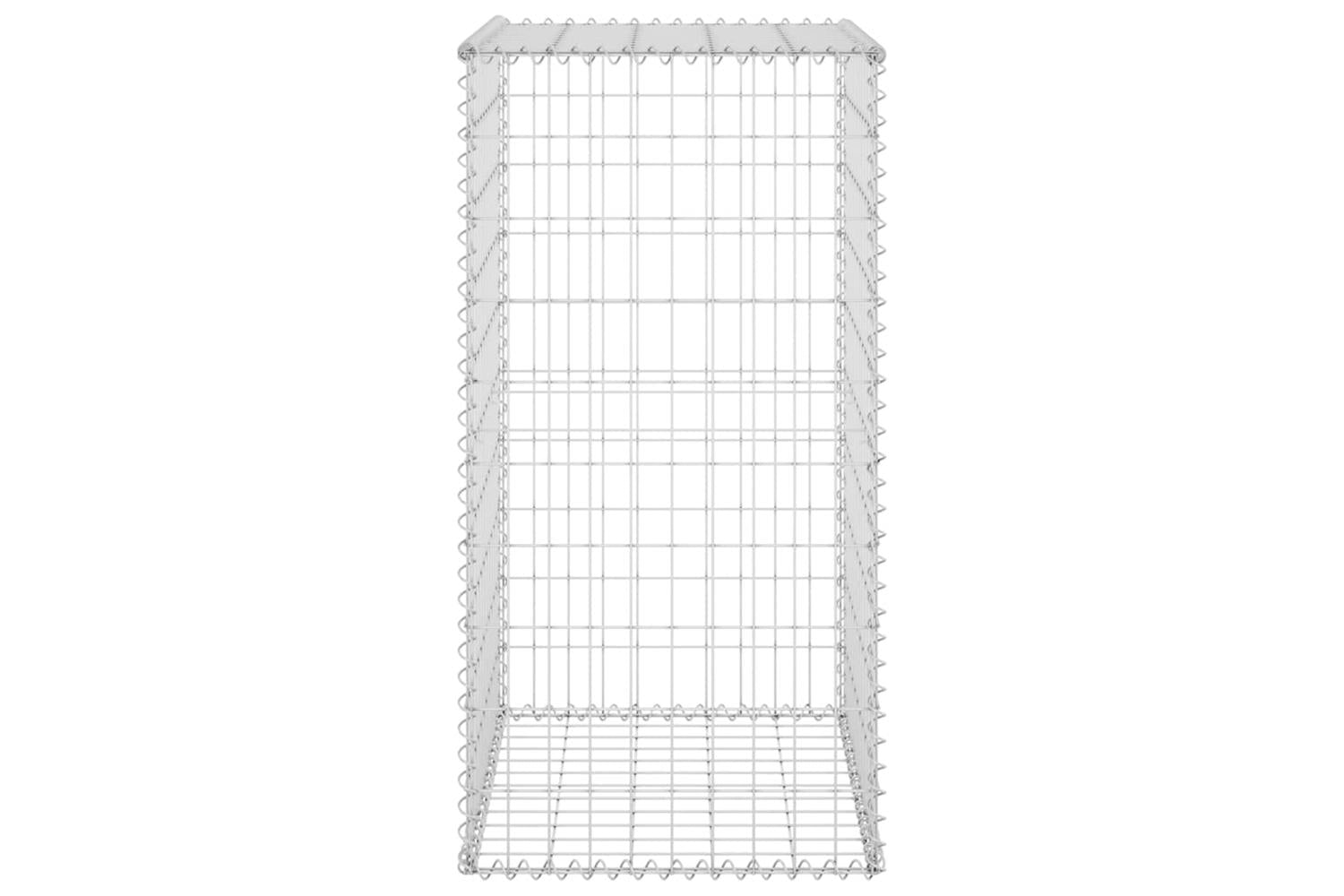 vidaXL 147812 Gabion Wall With Covers Galvanised Steel 60x50x100cm-5