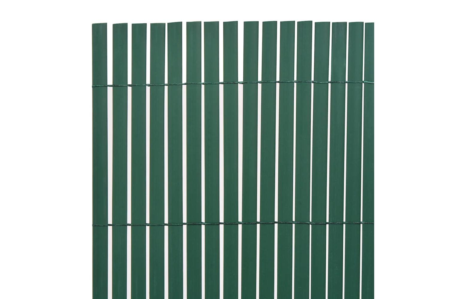 Vidaxl 43623 Double-sided Garden Fence Pvc 90x300 Cm Green-3