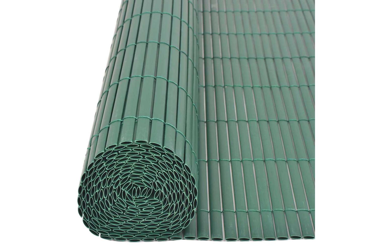 Vidaxl 43623 Double-sided Garden Fence Pvc 90x300 Cm Green-5