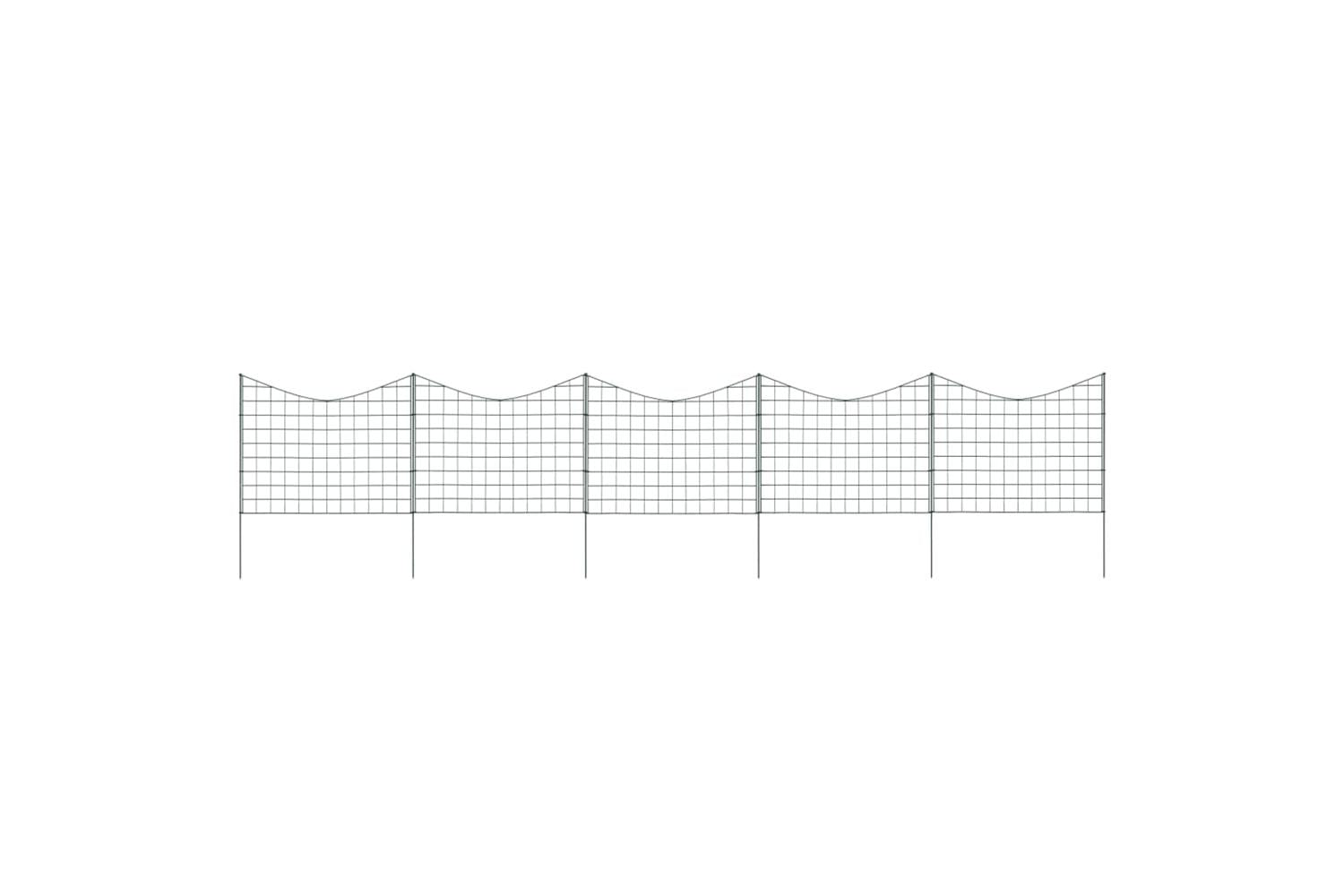 vidaXL 146104 Lower Arch Pond Fence Set 77.5x64cm Green