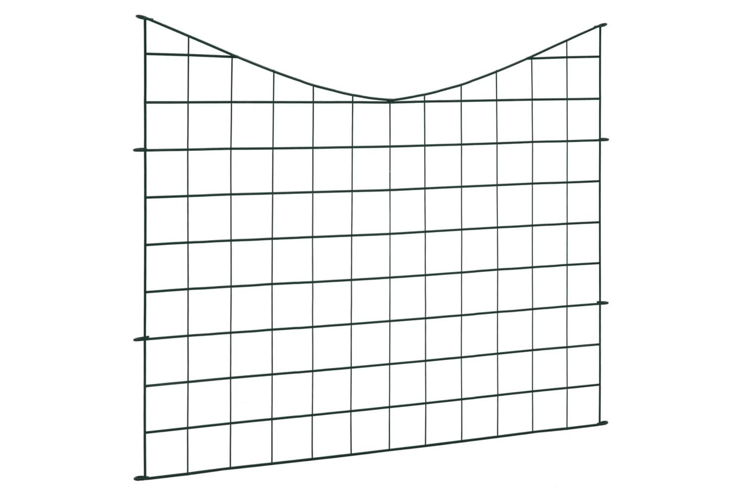 vidaXL 146104 Lower Arch Pond Fence Set 77.5x64cm Green-3