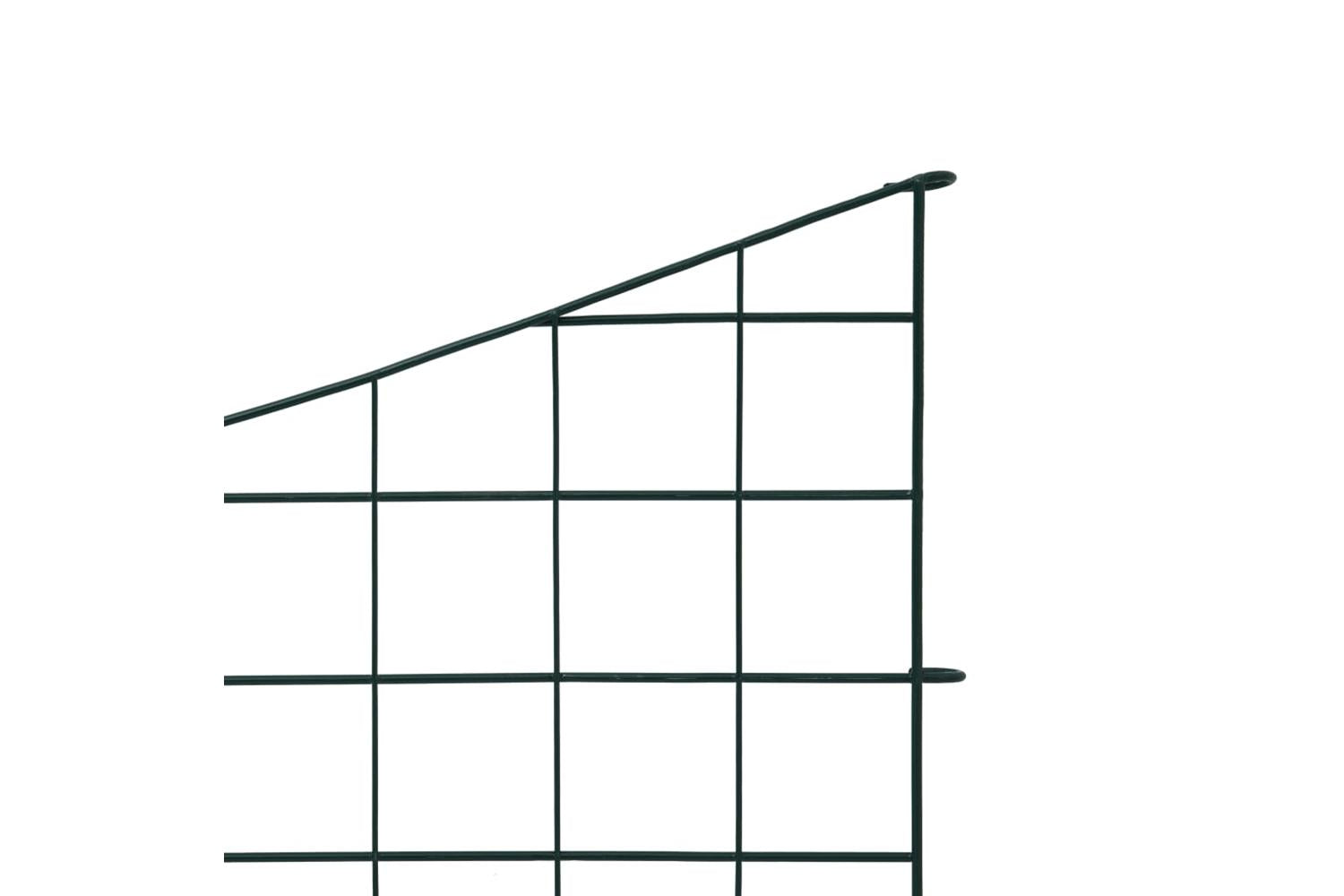 vidaXL 146104 Lower Arch Pond Fence Set 77.5x64cm Green-4