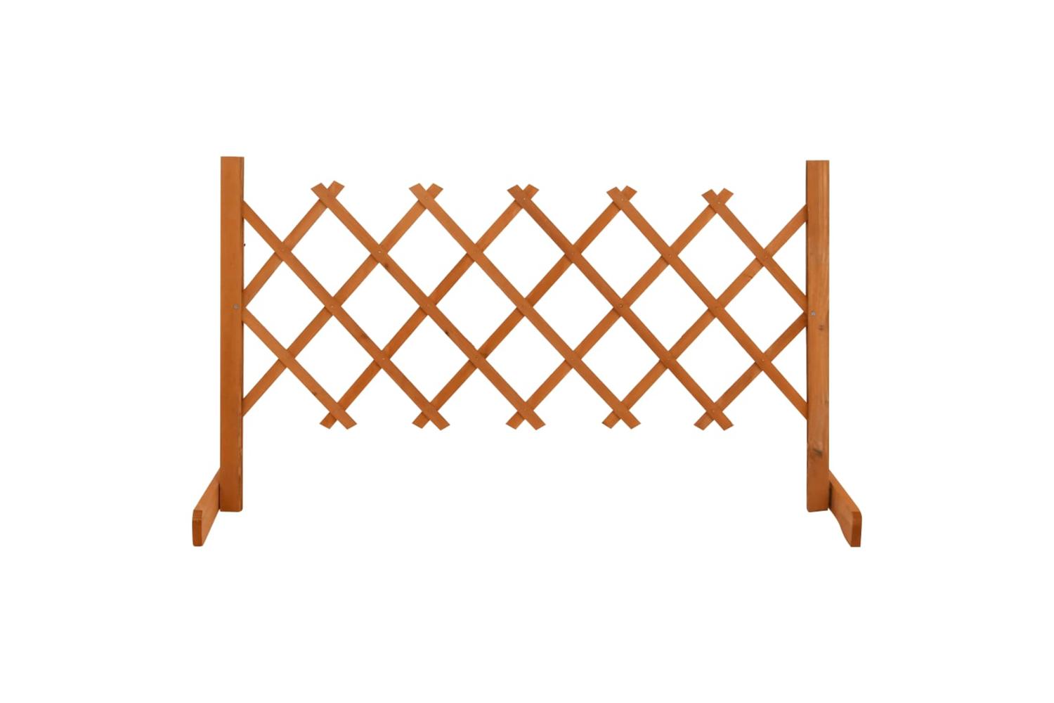 Vidaxl 314822 Garden Trellis Fence Orange 120x60 Cm Solid Firwood