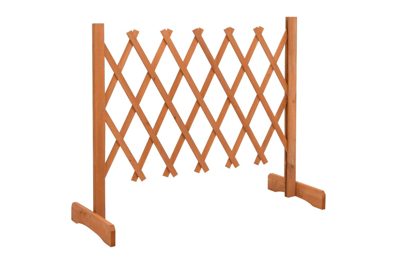 Vidaxl 314822 Garden Trellis Fence Orange 120x60 Cm Solid Firwood-2