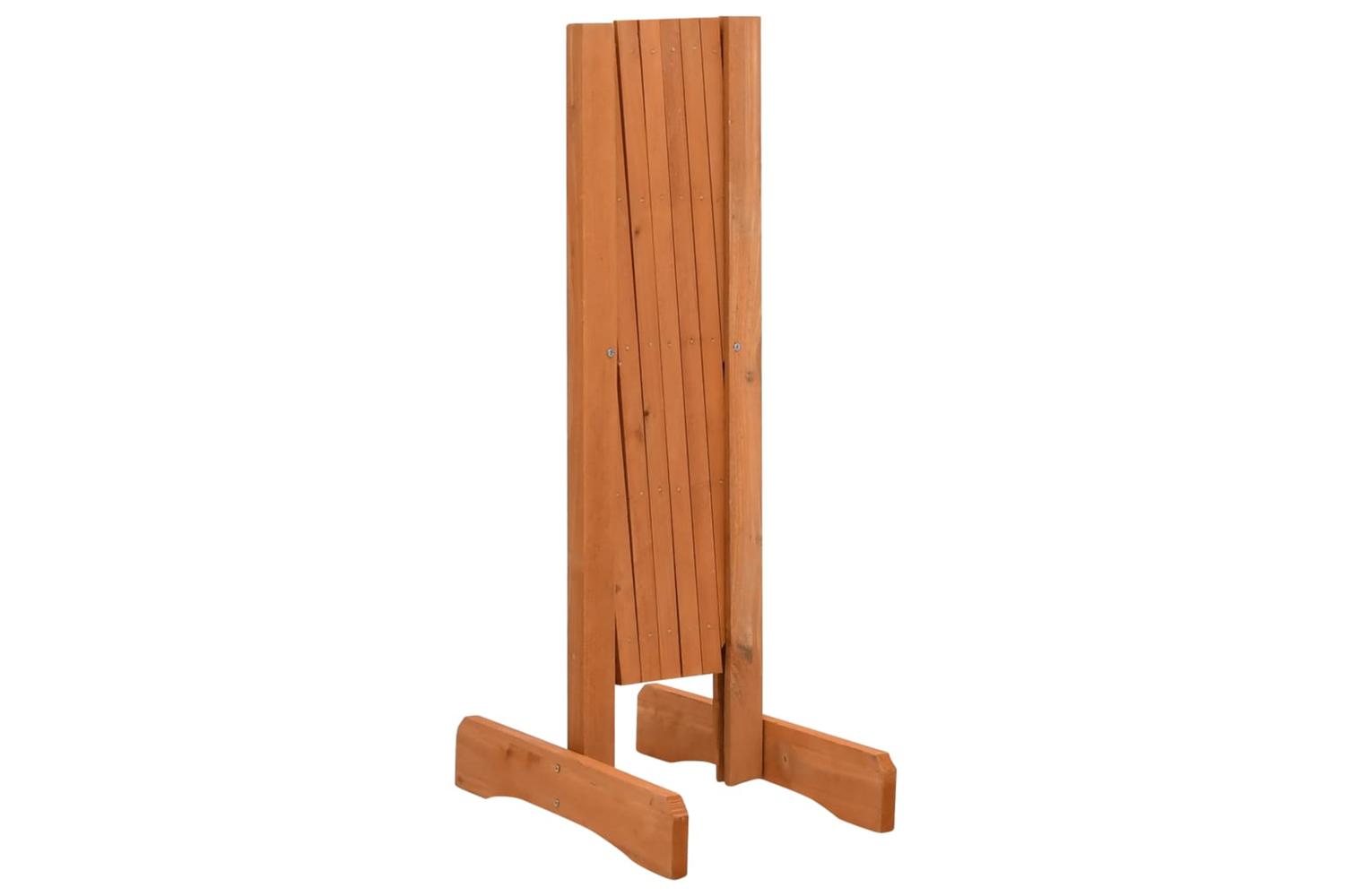 Vidaxl 314822 Garden Trellis Fence Orange 120x60 Cm Solid Firwood-4
