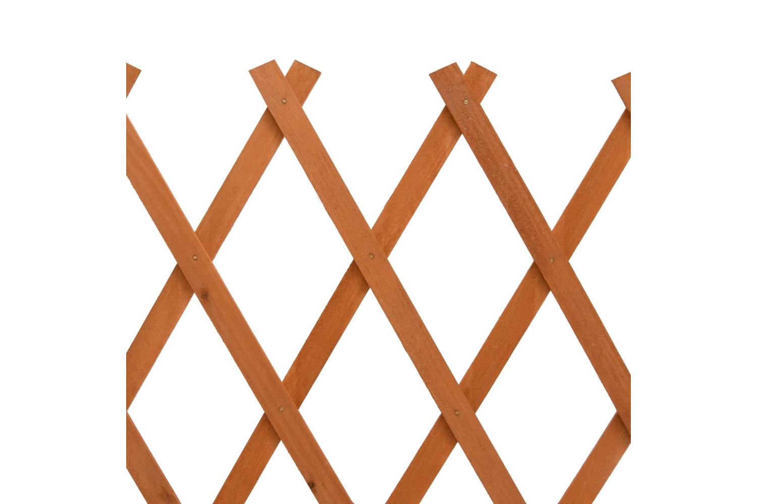 Vidaxl 314822 Garden Trellis Fence Orange 120x60 Cm Solid Firwood-6