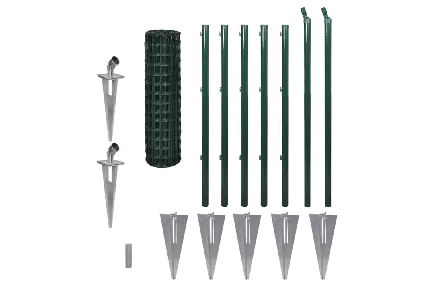 Vidaxl 140557 Euro Fence Steel 10x1.0 M Green