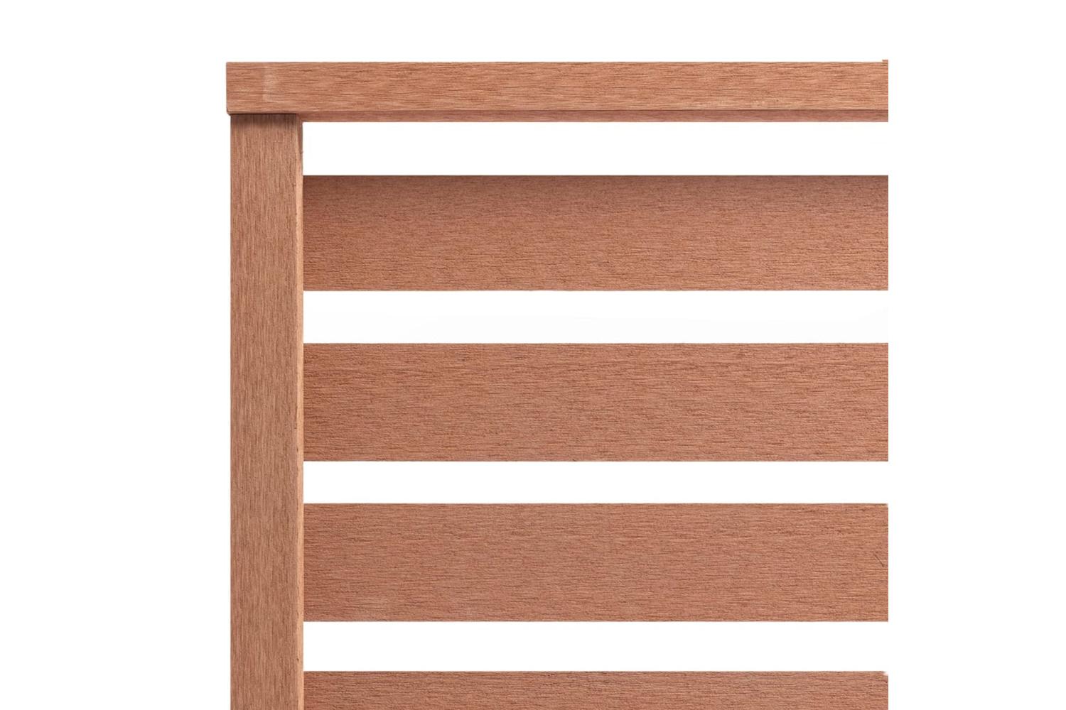 vidaXL 318109 Fence Panel Wpc 180x180cm Brown-3