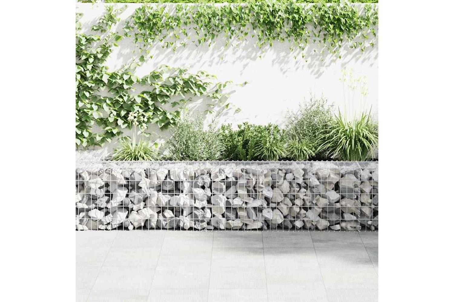 vidaXL 142549 Gabion Basket Galvanised Steel 100x50x50cm-3
