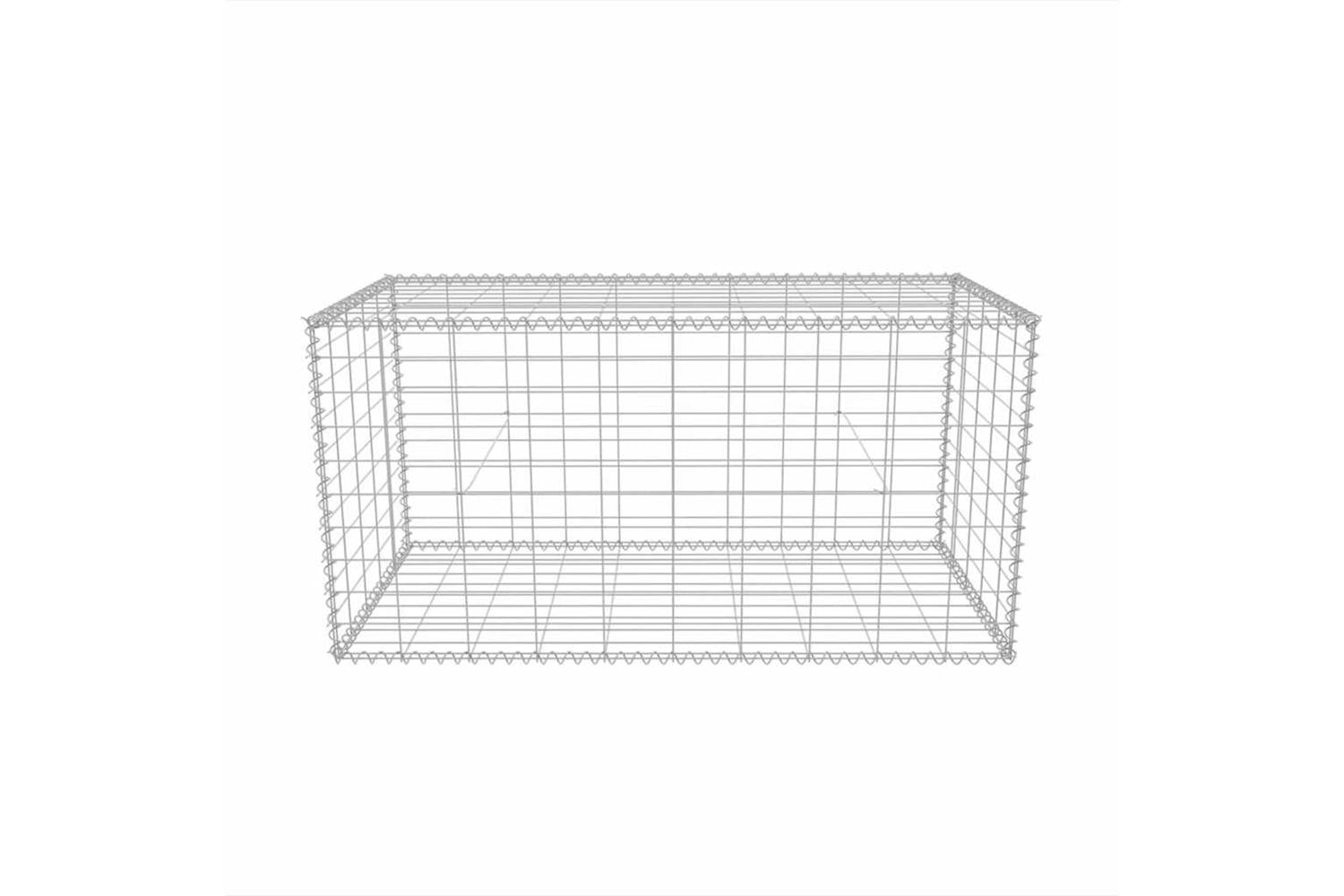 vidaXL 142549 Gabion Basket Galvanised Steel 100x50x50cm-5