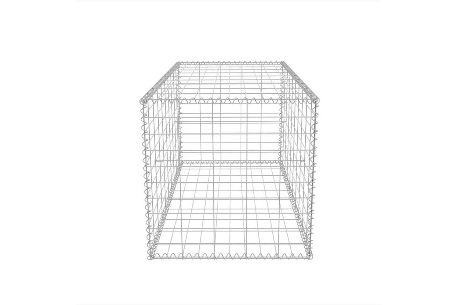 vidaXL 142549 Gabion Basket Galvanised Steel 100x50x50cm-6