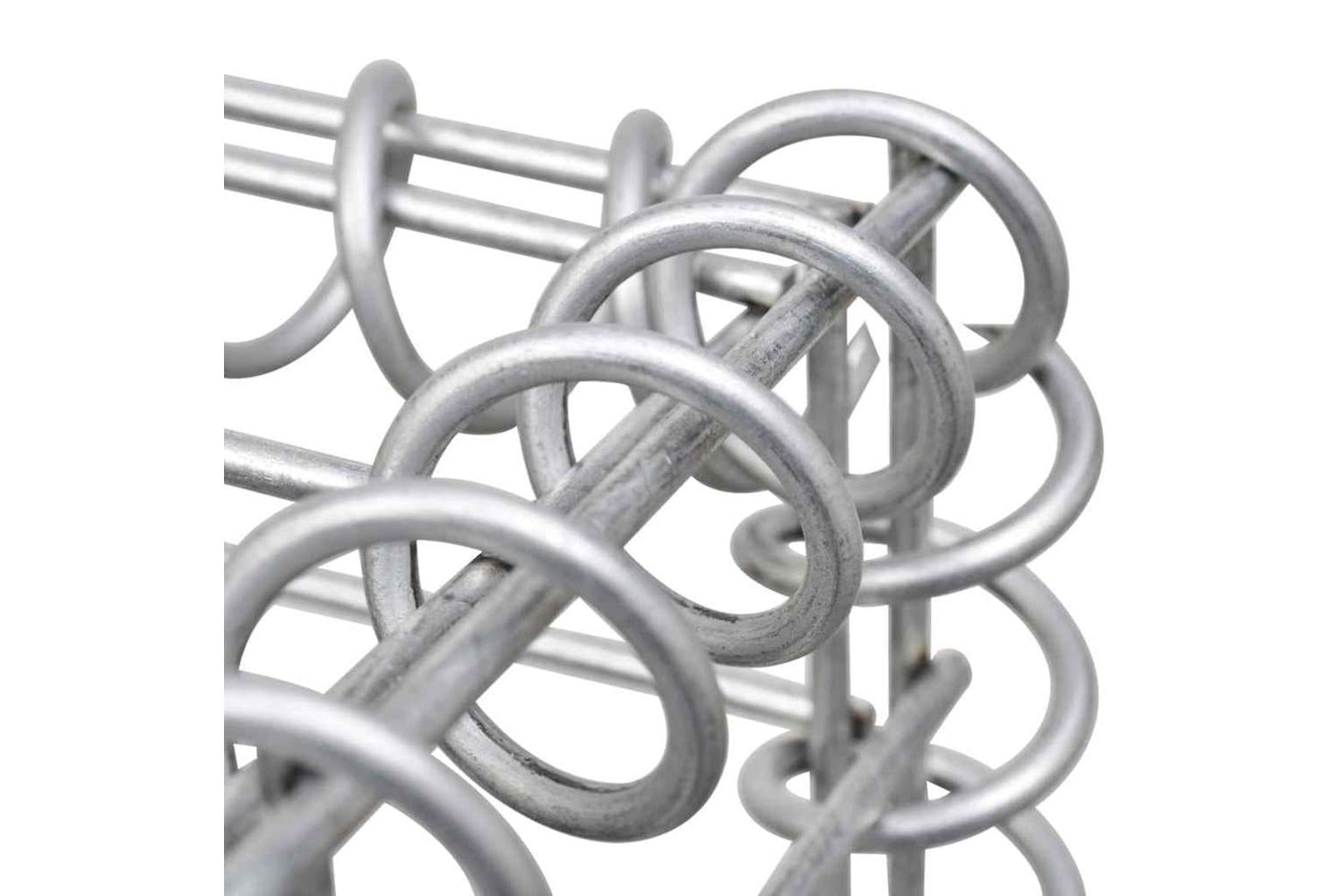 vidaXL 142549 Gabion Basket Galvanised Steel 100x50x50cm-7