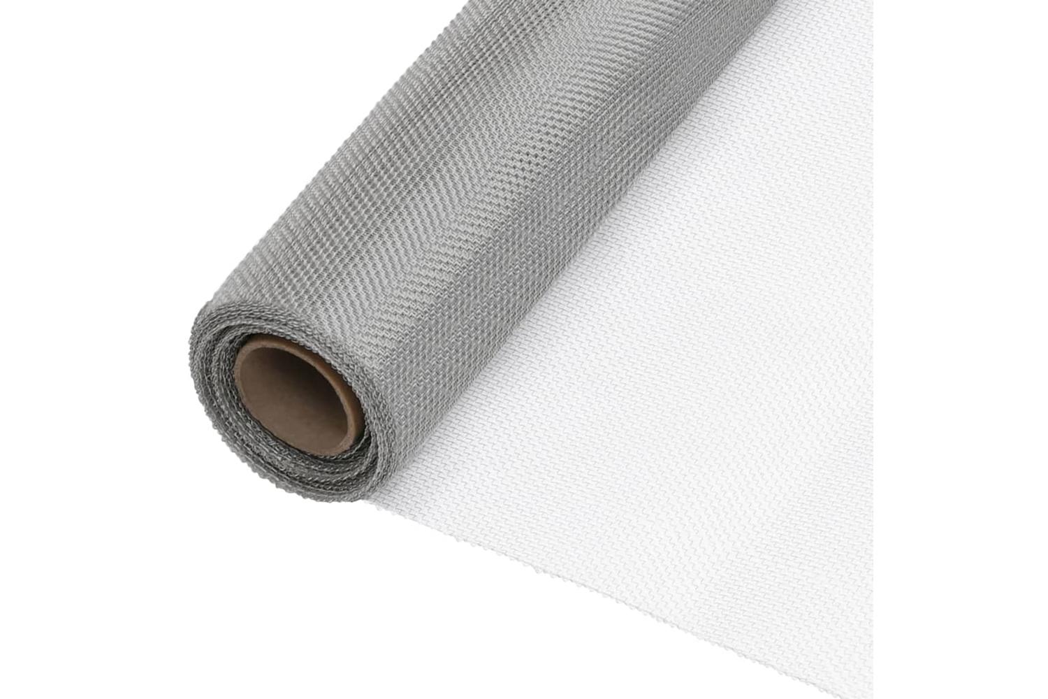 vidaXL 150896 Mesh Screen Stainless Steel 112x500cm Silver