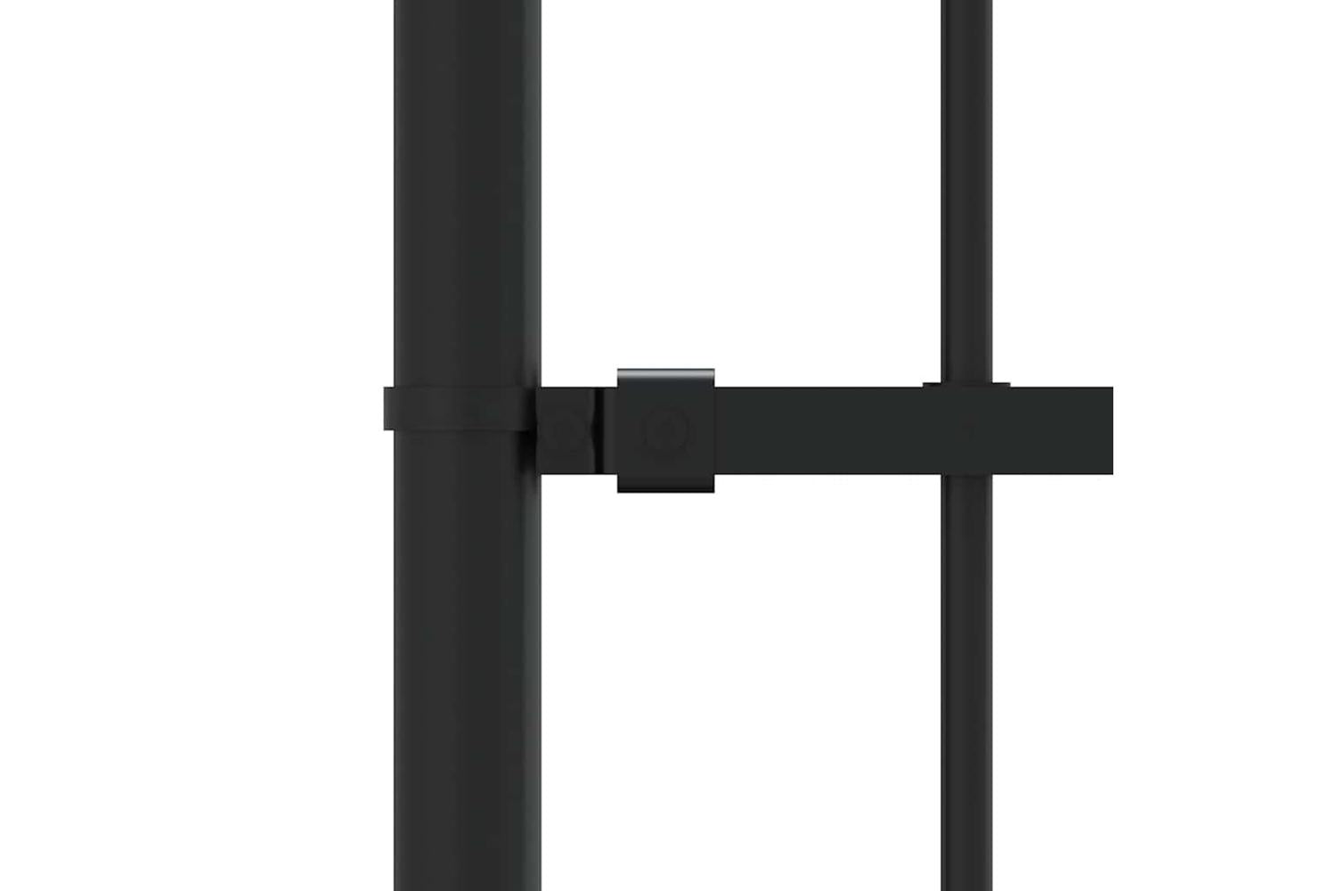 vidaXL 151082 Garden Fence With Spear Top Black 190cm Powder-coated Steel-5