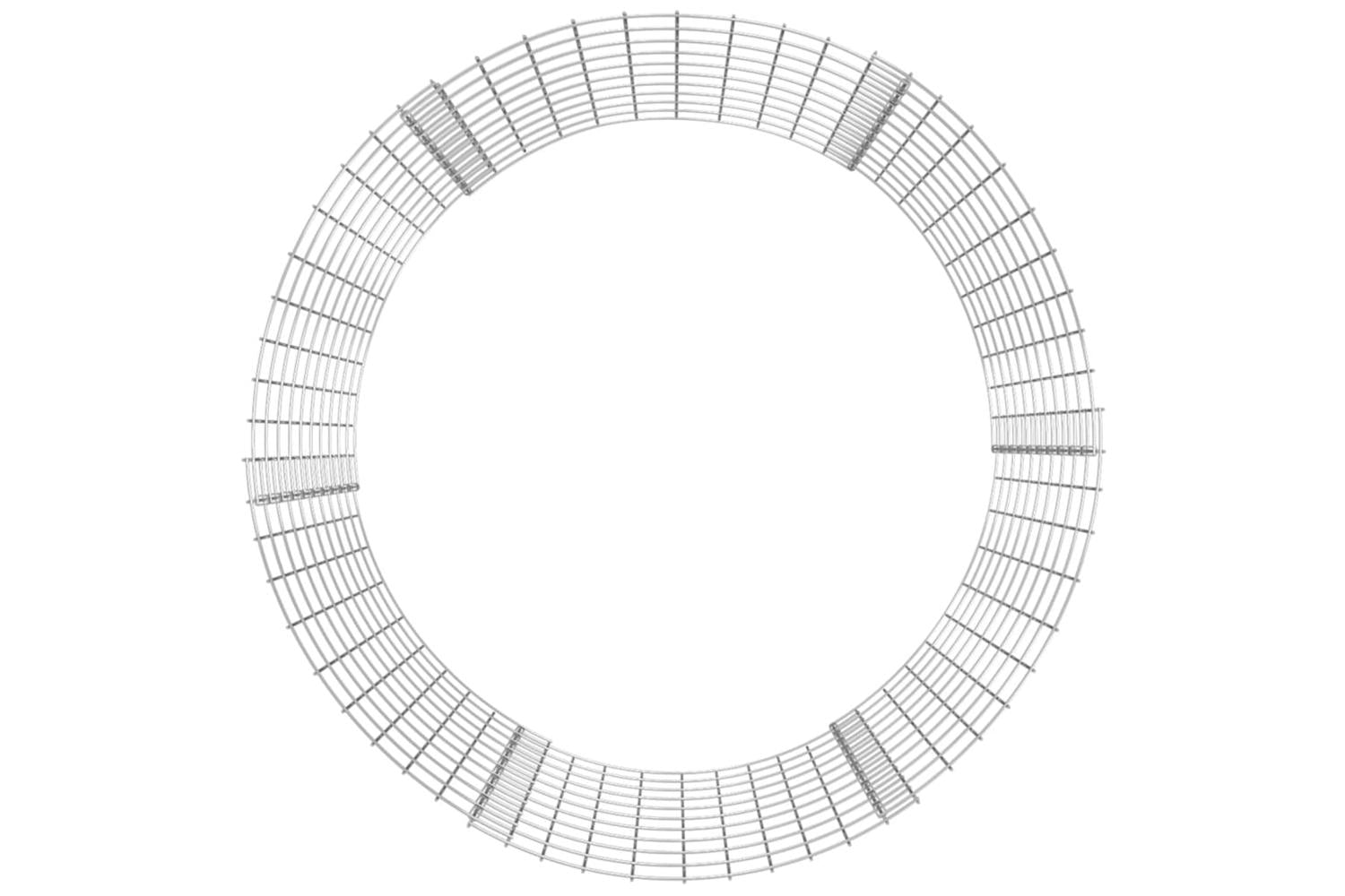 vidaXL Circular Gabion Pole Galvanised Steel 100x100cm-4