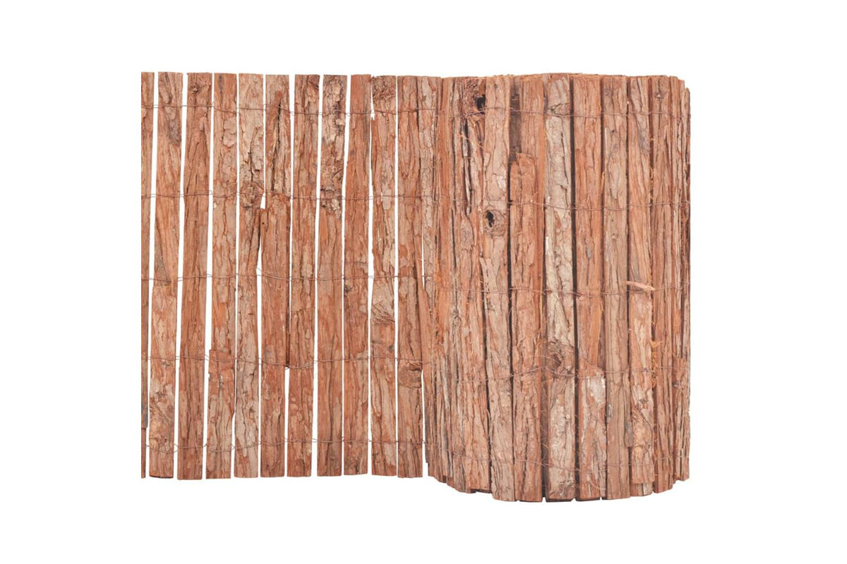 vidaXL 142680 Bark Fence 1000x50cm-2