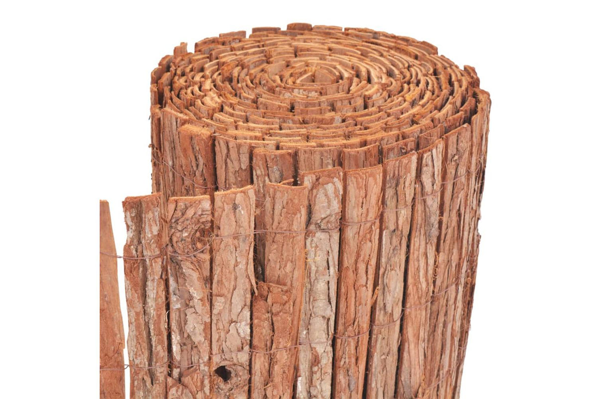 vidaXL 142680 Bark Fence 1000x50cm-3