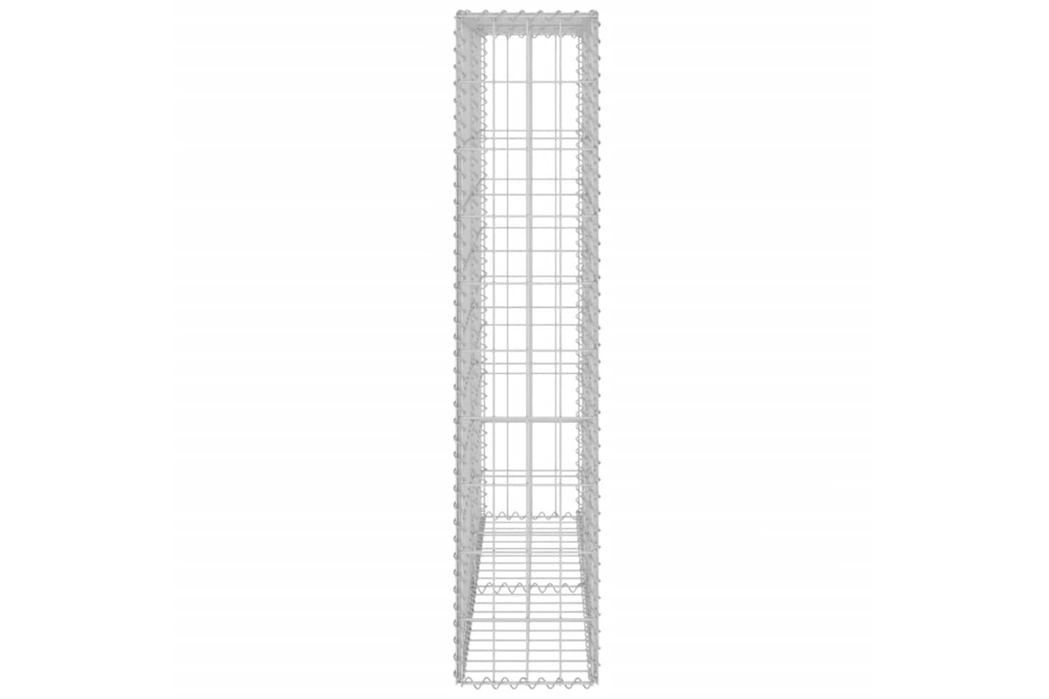 Vidaxl 143577 Gabion Wall With Covers Galvanised Steel 80x20x100 Cm-6