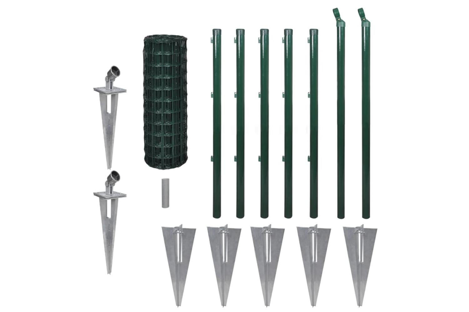 Vidaxl 140556 Euro Fence Steel 10x0.8 M Green