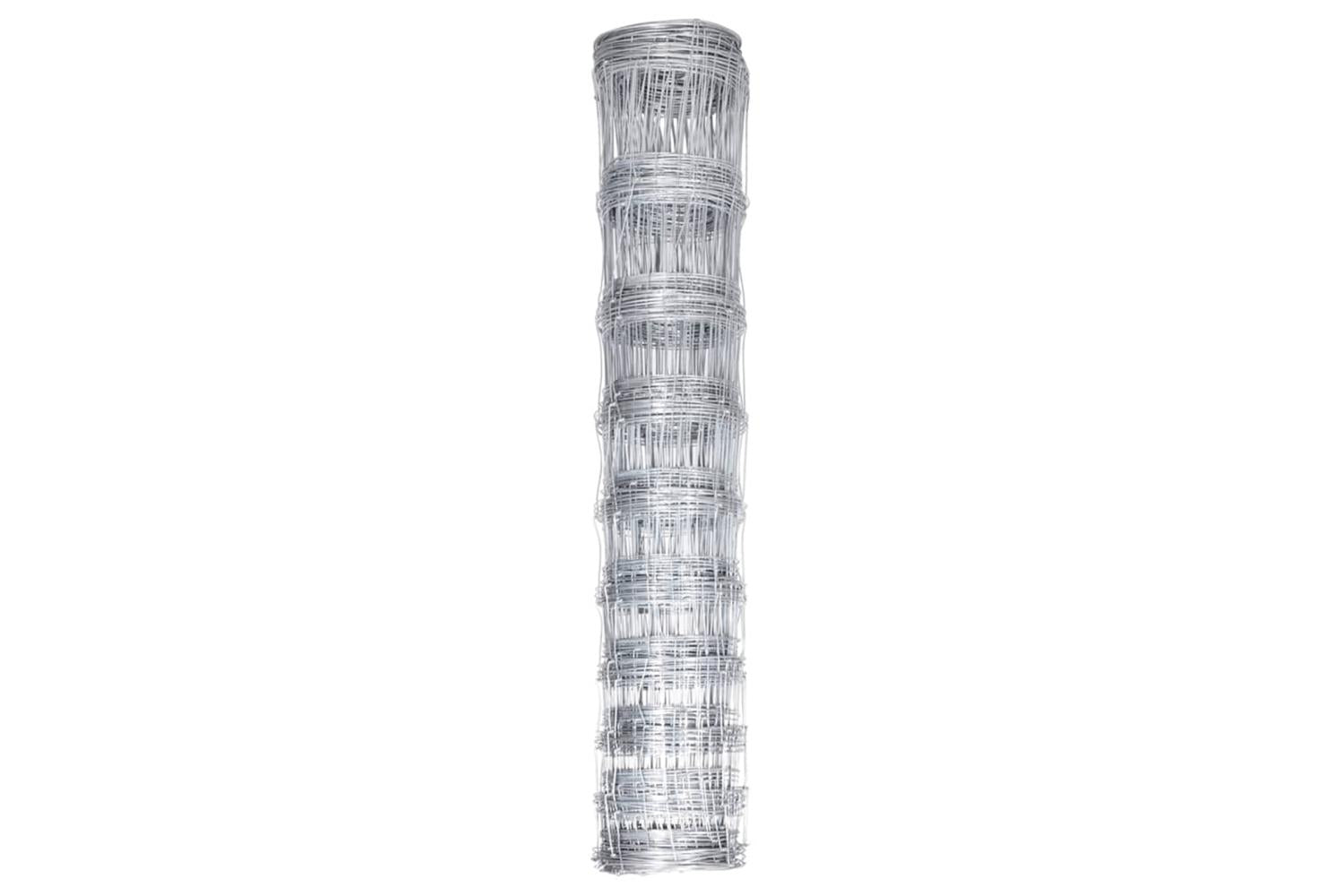 Vidaxl 149488 Garden Fence Galvanised Steel 50x1.5 M Silver-2