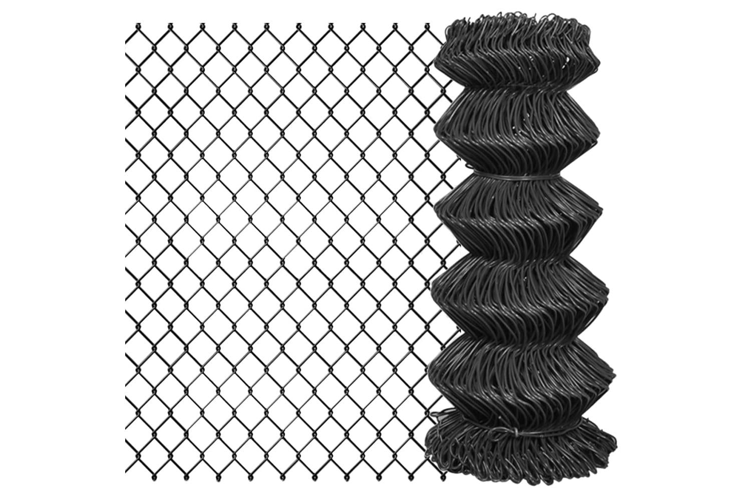 Vidaxl 142428 Chain Link Fence Steel 25x0.8 M Grey